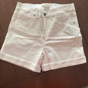 Grace & Lace White Shorts NWT